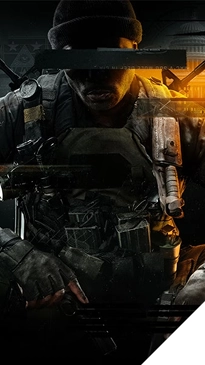 Soldaat uit Call of Duty in gevechtsuitrusting op de cover van het spel.